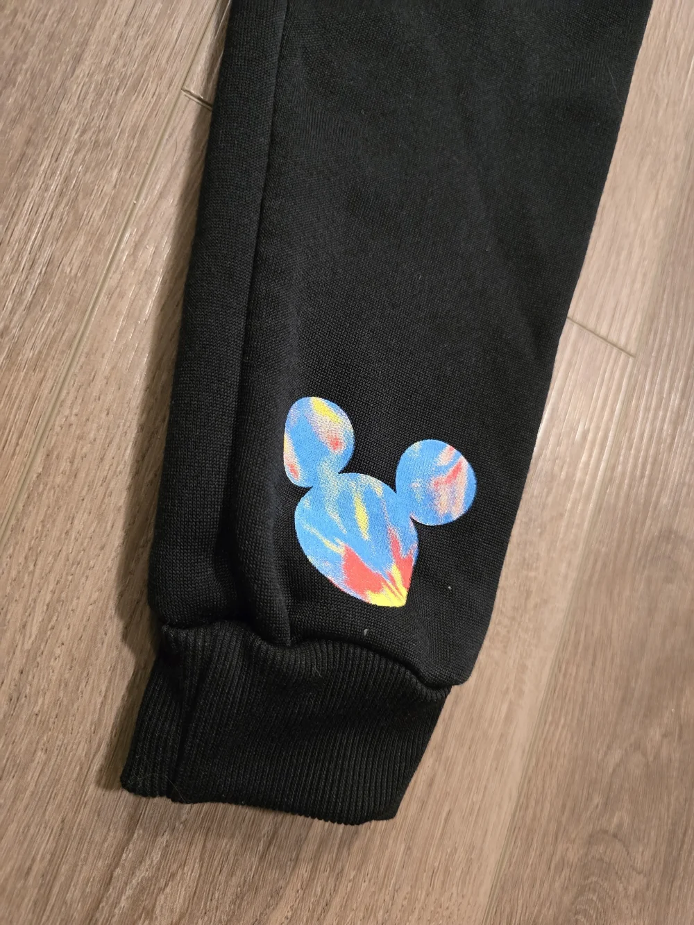 Disney Mickey Mouse Toddler 2 Piece Hoodie Jogger Set Gray Tie Dye Size 4